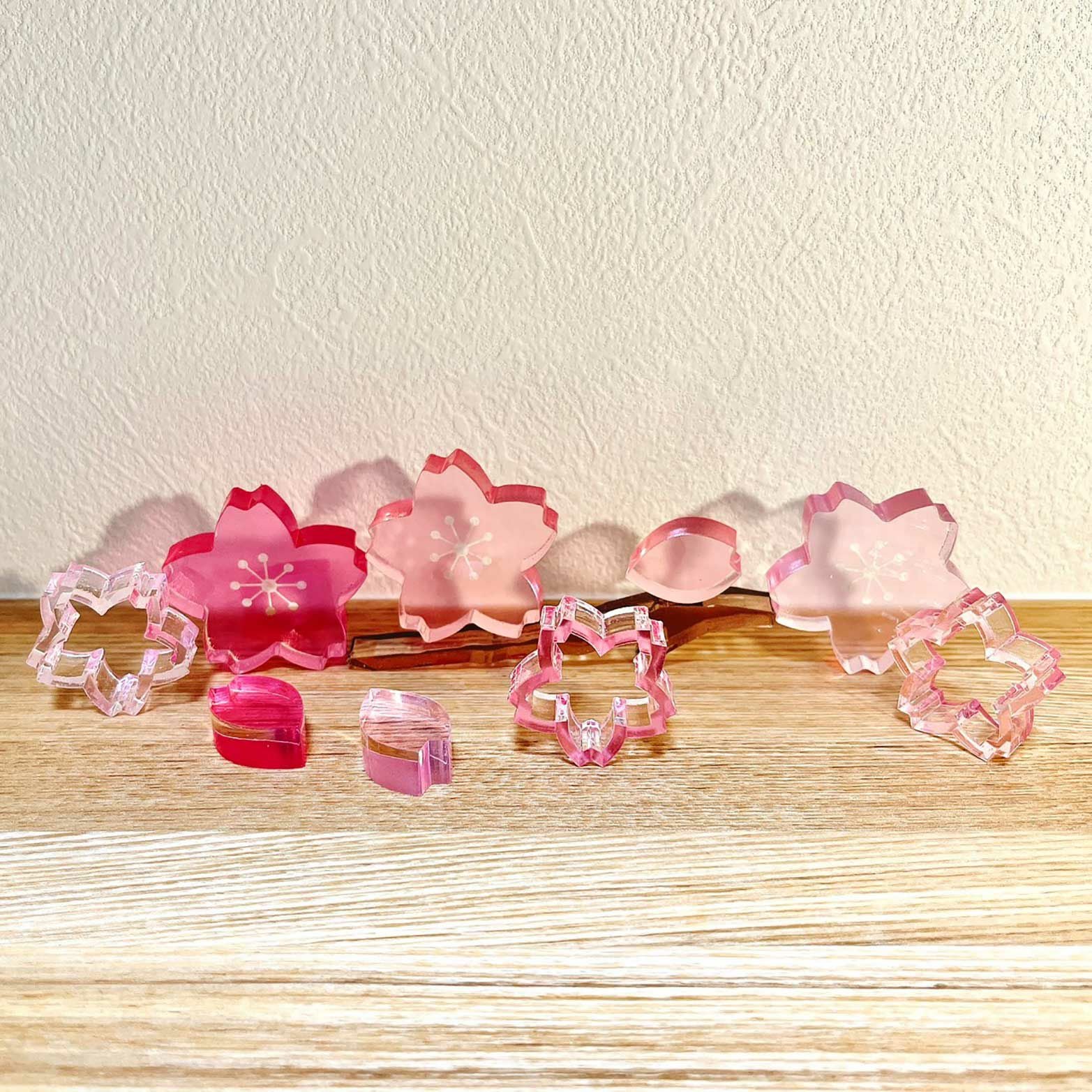 アクリル製 季節飾り（4月桜・お花見 単体） | アクリル板のDIYカット